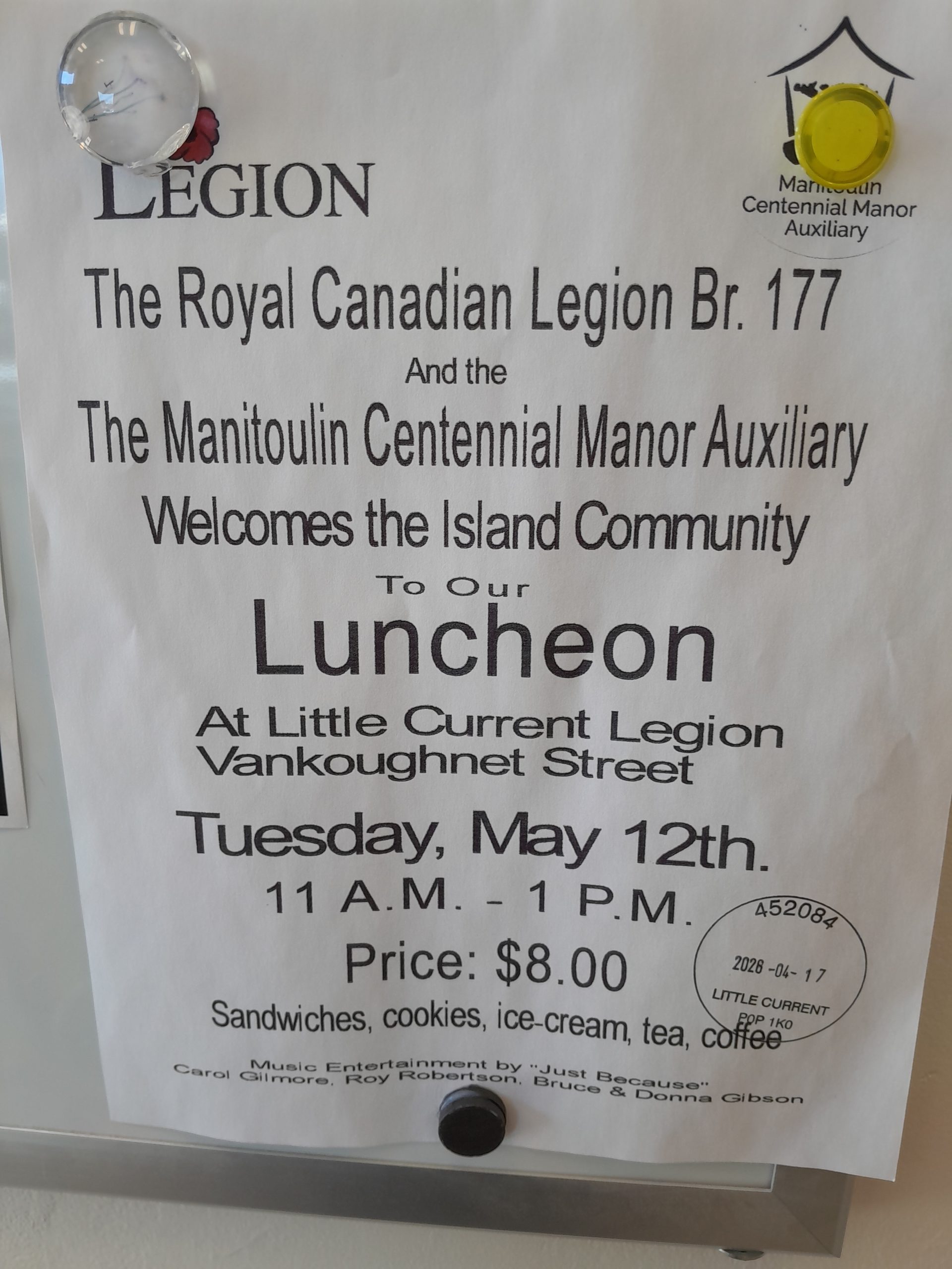 Centennial Manor Luncheon at Legion