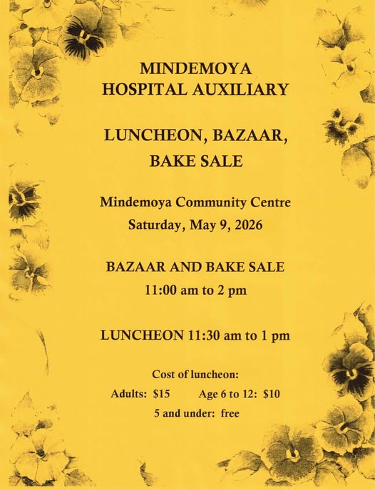 Mindemoya Luncheon, Baazar and Bake Sale