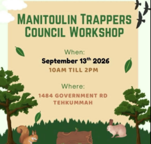 Manitoulin Trappers Council Workshop